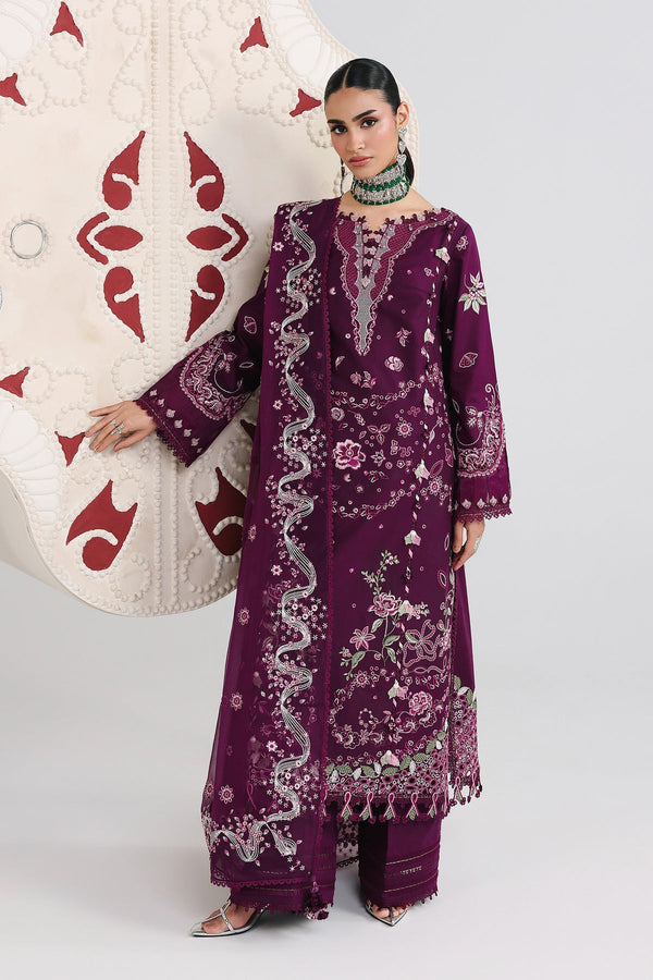 Qalamkar | Festive Lawn 26 | QFL-10 TRESA by Qalamkar - Designer Dress  - Type : Ladies Clothes - Available at Libayah - 100% Original 