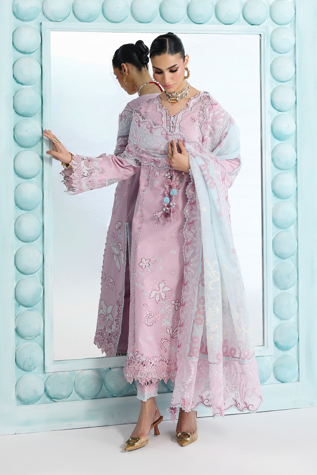 Qalamkar | Festive Lawn 26 | QFL-02 ISANE by Qalamkar - Designer Dress  - Type : Ladies Clothes - Available at Libayah - 100% Original 