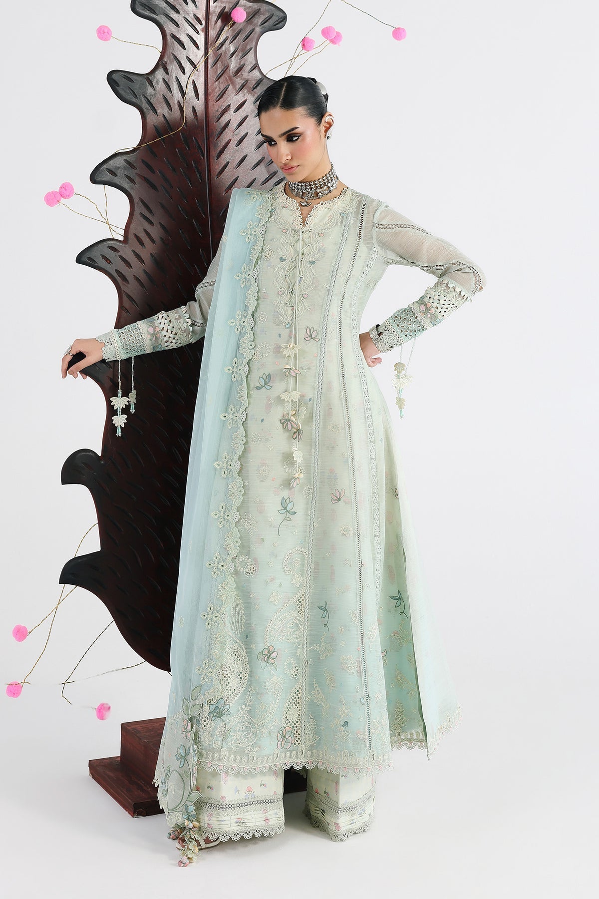 Qalamkar | Festive Lawn 26 | QFL-08 SABEL by Qalamkar - Designer Dress  - Type : Ladies Clothes - Available at Libayah - 100% Original 