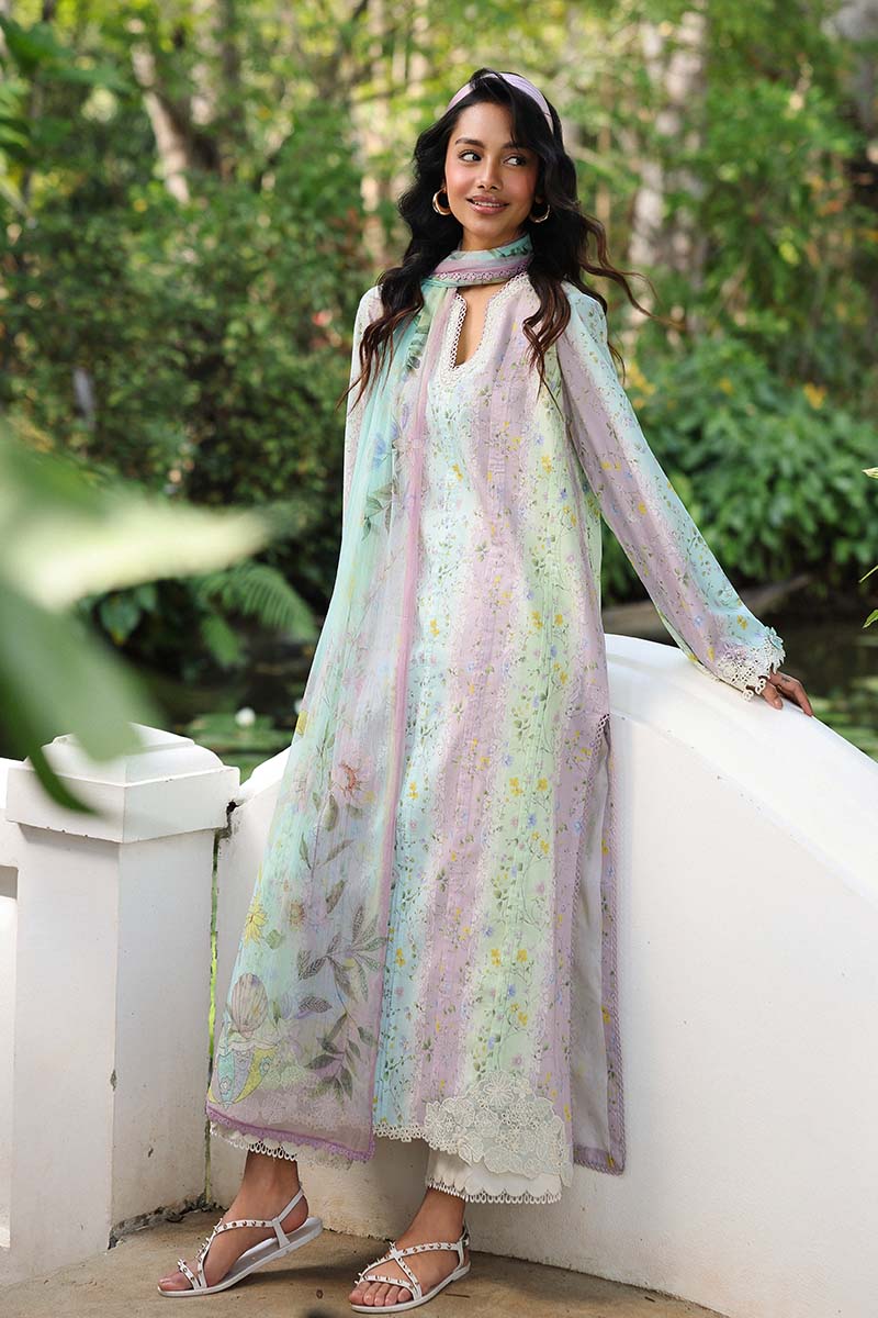 Qalamkar | Q Prints 26 | AX-07 (A) XEINA by Qalamkar - Designer Dress  - Type : Ladies Clothes - Available at Libayah - 100% Original 