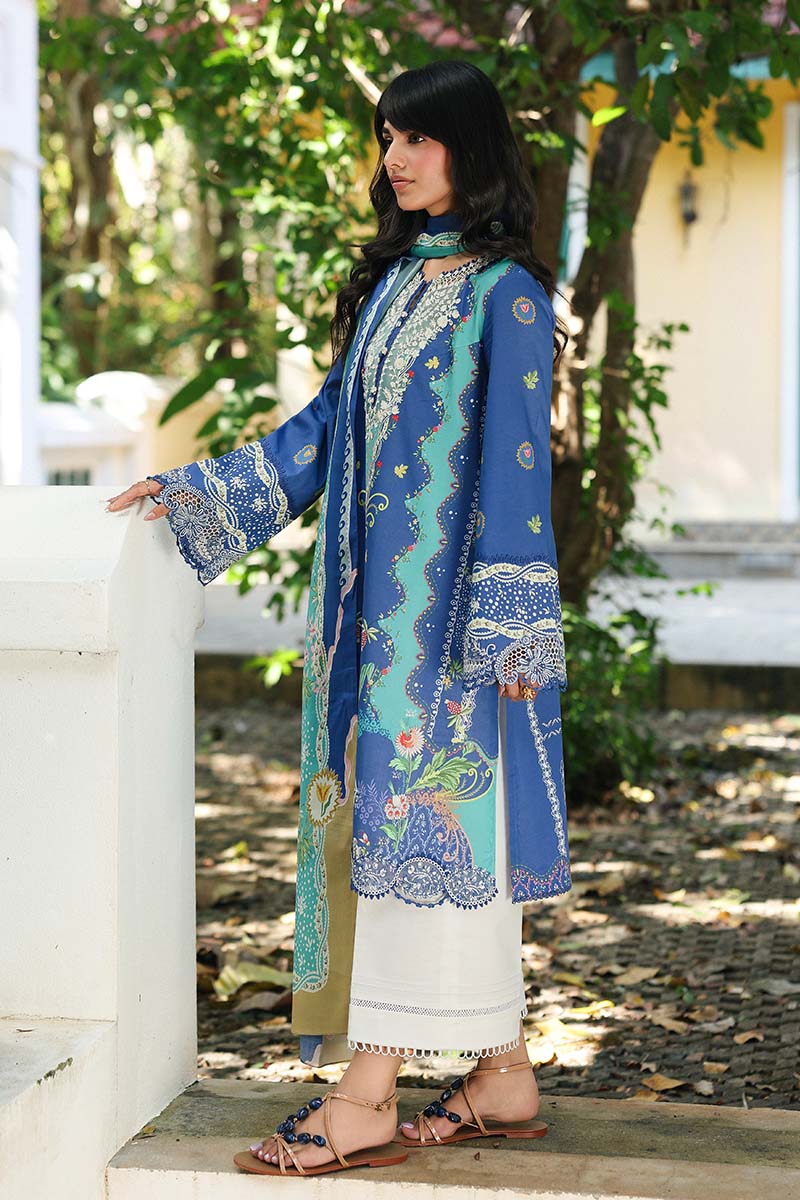 Qalamkar | Q Prints 26 | AX-10 (B) VIONA by Qalamkar - Designer Dress  - Type : Ladies Clothes - Available at Libayah - 100% Original 