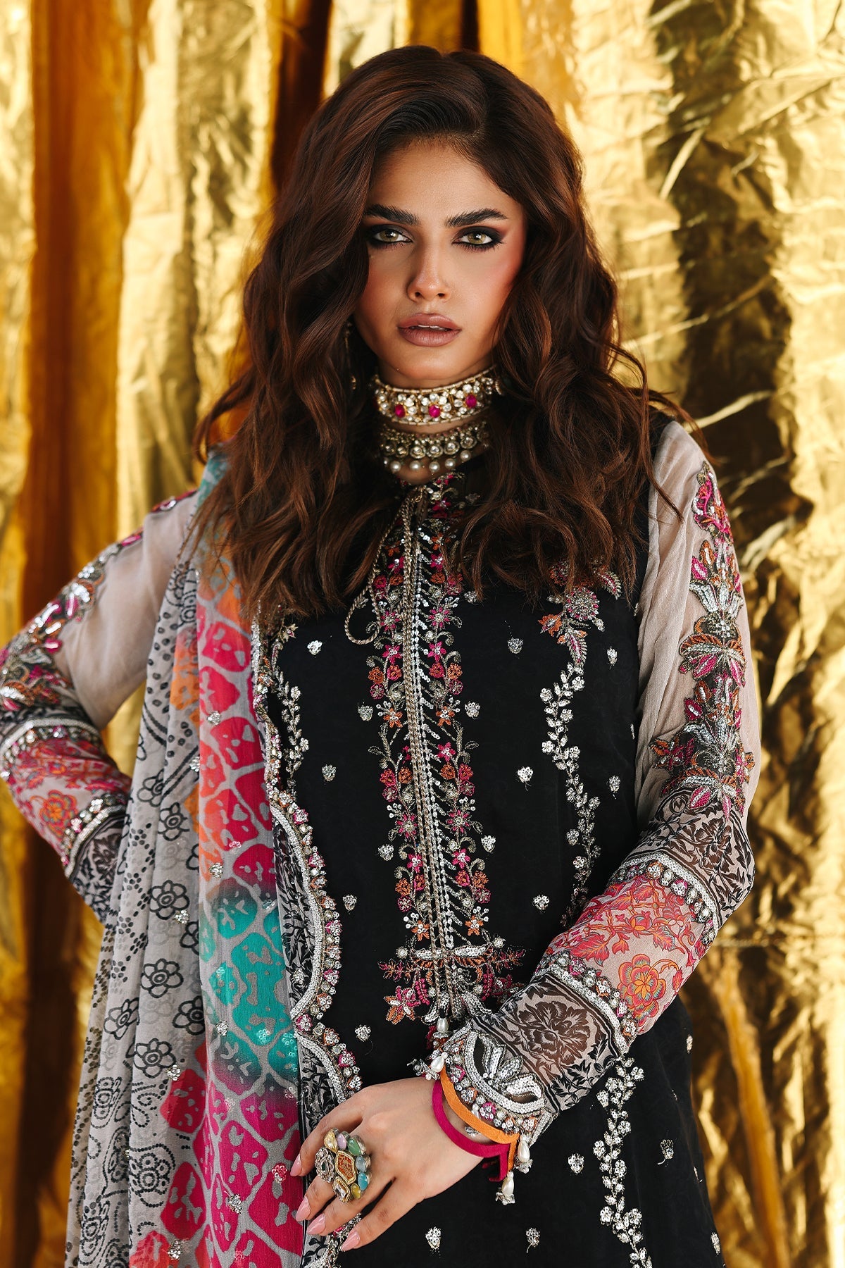Charizma | Vasal Chiffon 25 | VSL25-24 C by Charizma - Designer Dress  - Type : Ladies Clothes - Available at Libayah - 100% Original 