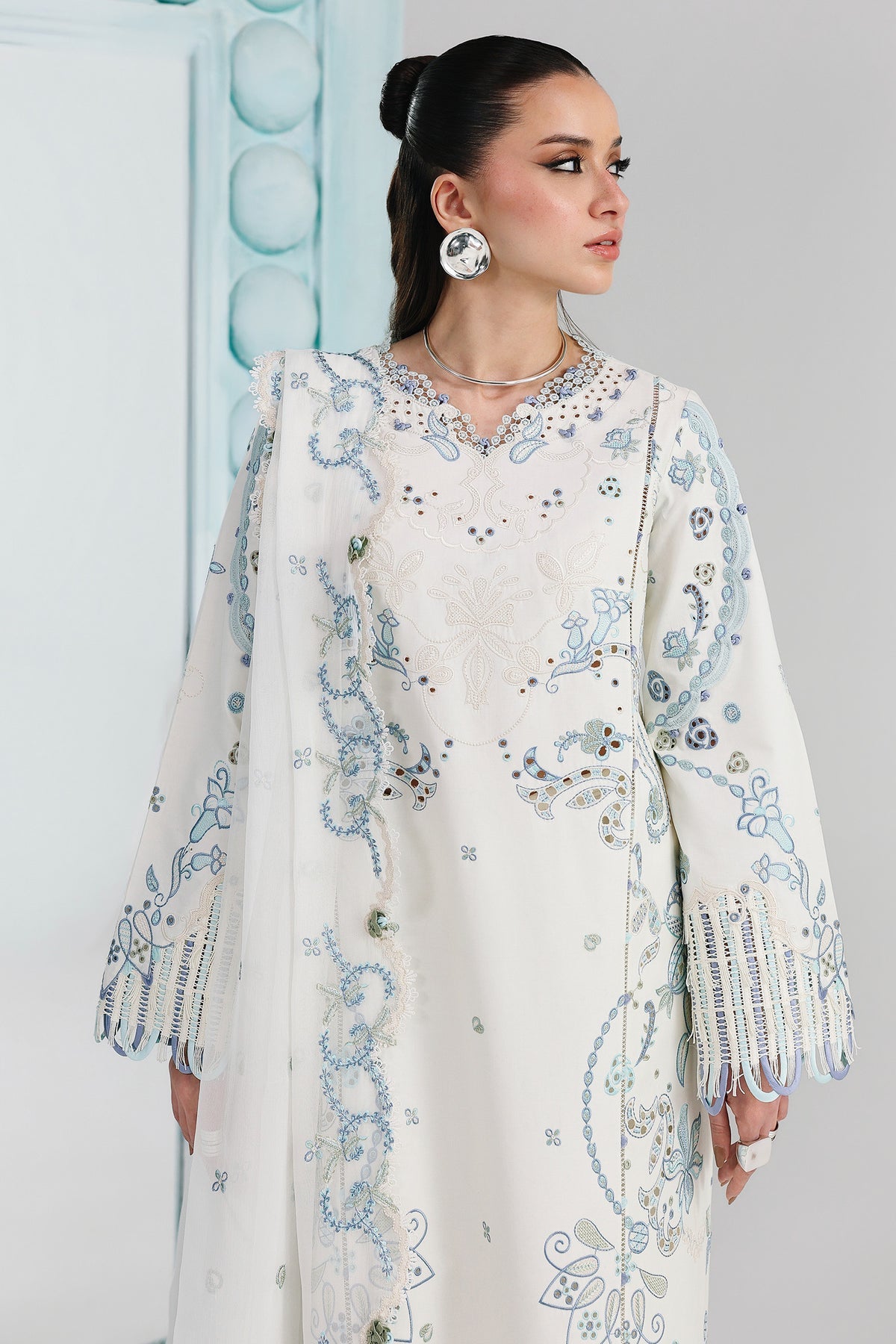 Qalamkar | Festive Lawn 26 | QFL-03 IRMIN by Qalamkar - Designer Dress  - Type : Ladies Clothes - Available at Libayah - 100% Original 