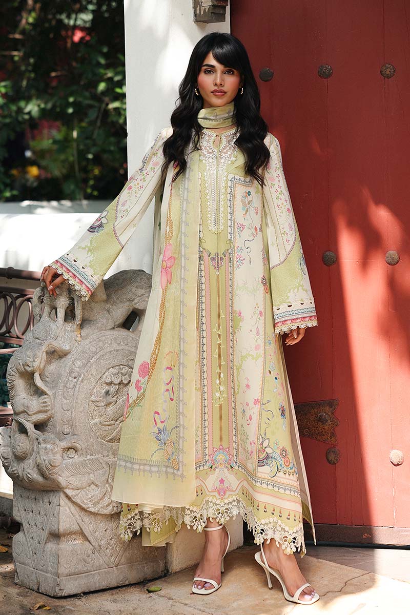 Qalamkar | Q Prints 26 | AX-06 (B) VAILA by Qalamkar - Designer Dress  - Type : Ladies Clothes - Available at Libayah - 100% Original 
