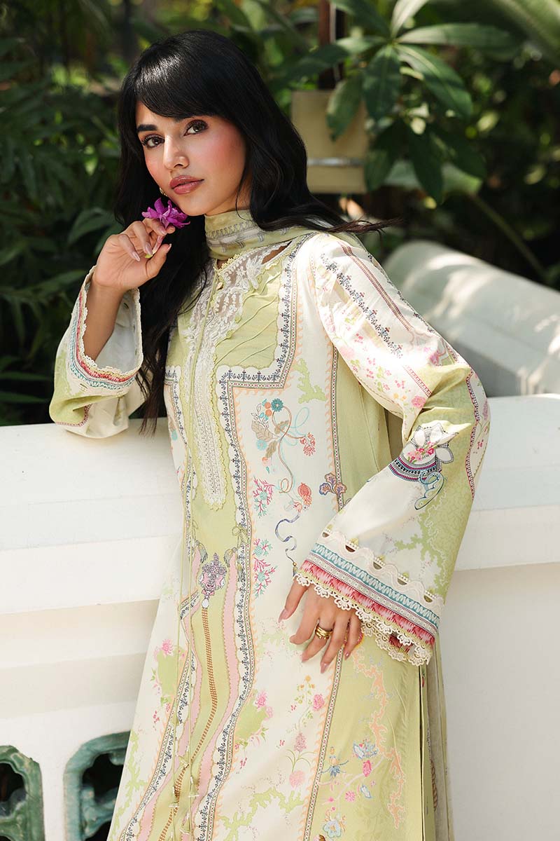 Qalamkar | Q Prints 26 | AX-06 (B) VAILA by Qalamkar - Designer Dress  - Type : Ladies Clothes - Available at Libayah - 100% Original 