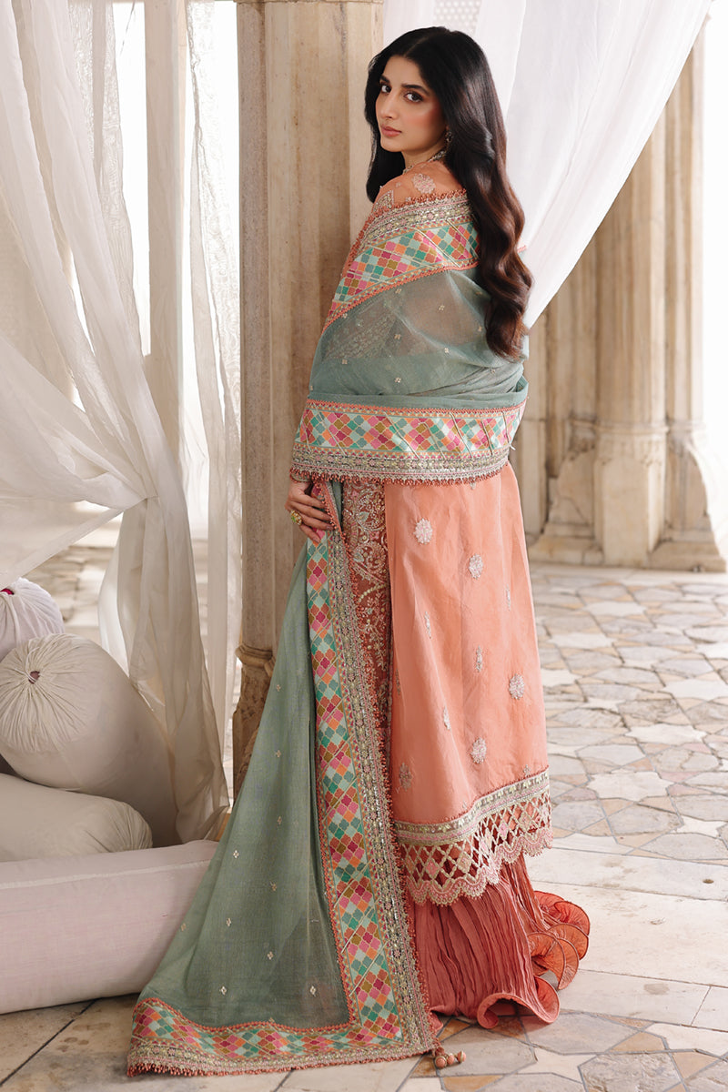 Qalamkar | Shadmaani Formals 25 | RH-04 ZEHRA by Qalamkar - Designer Dress - Type : Ladies Clothes - Available at Libayah - 100% Original 