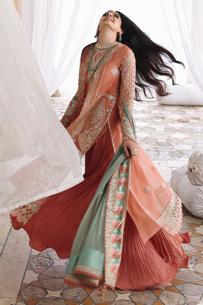 Qalamkar | Shadmaani Formals 25 | RH-04 ZEHRA by Qalamkar - Designer Dress - Type : Ladies Clothes - Available at Libayah - 100% Original 