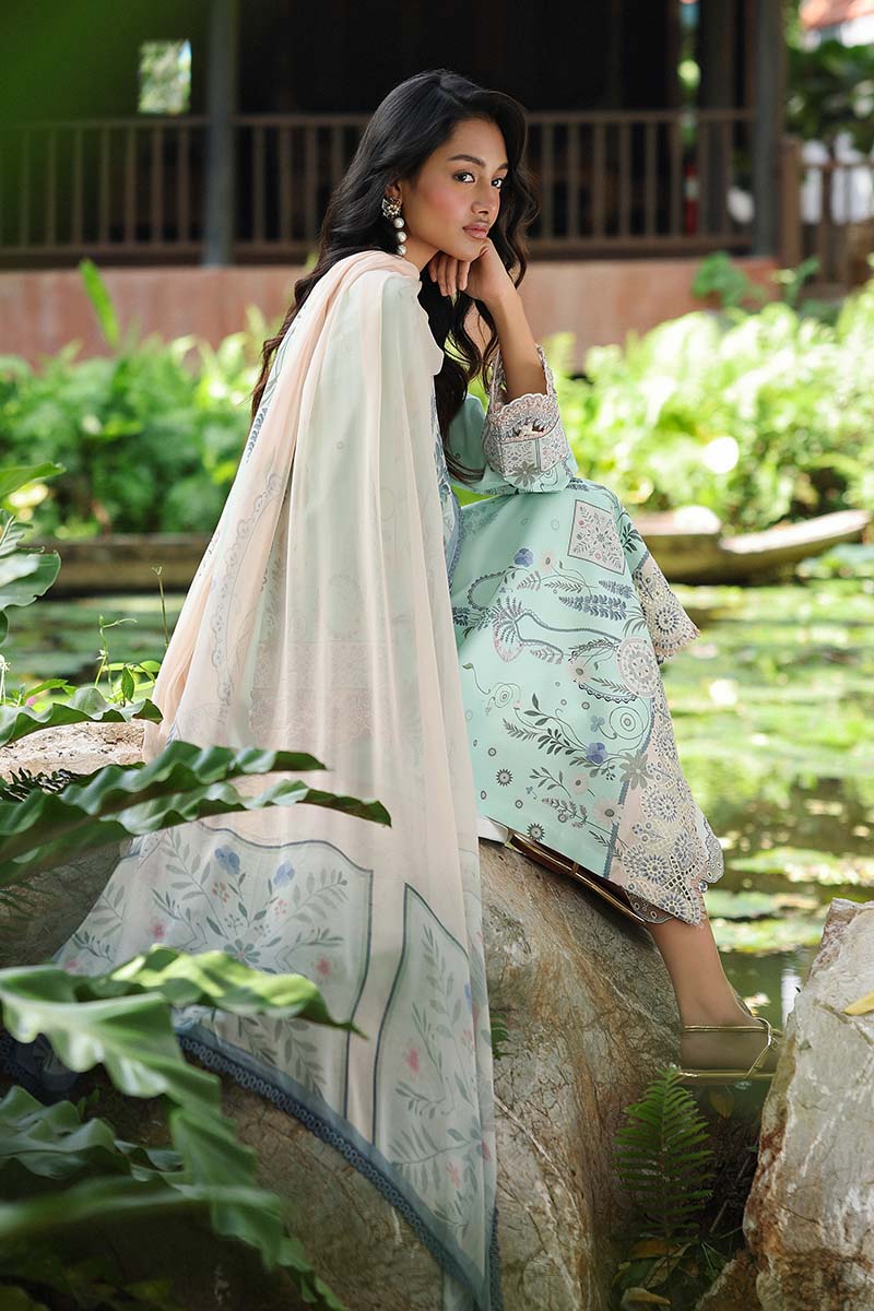Qalamkar | Q Prints 26 | AX-04 (A) SLONA by Qalamkar - Designer Dress  - Type : Ladies Clothes - Available at Libayah - 100% Original 