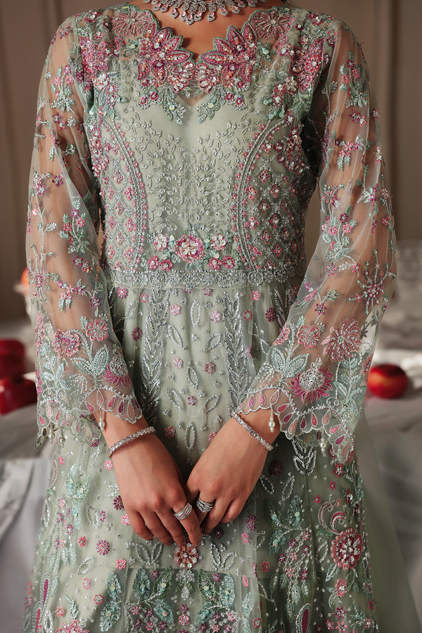 Rajbari | Sage Luxury Formals | Shizelle by Rajbari - Designer Dress  - Type : Ladies Clothes - Available at Libayah - 100% Original 