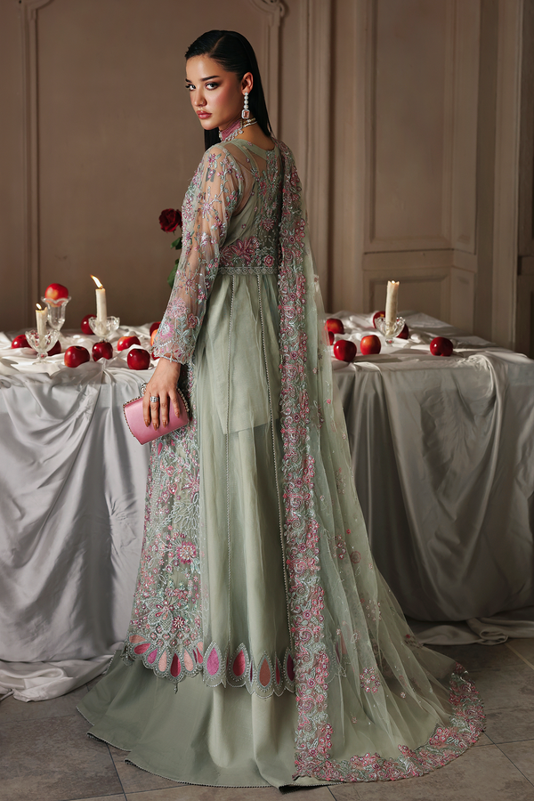 Rajbari | Sage Luxury Formals | Shizelle by Rajbari - Designer Dress  - Type : Ladies Clothes - Available at Libayah - 100% Original 