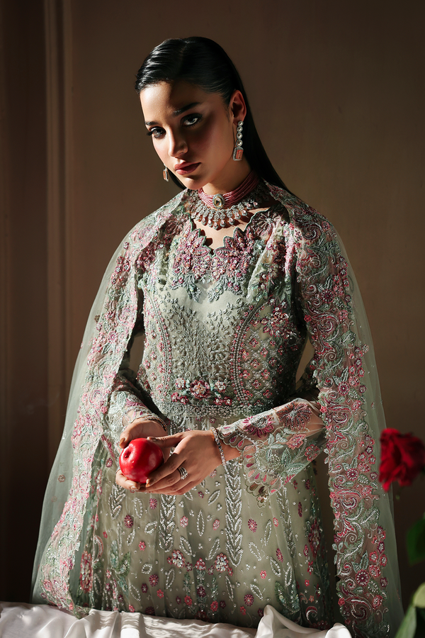 Rajbari | Sage Luxury Formals | Shizelle by Rajbari - Designer Dress  - Type : Ladies Clothes - Available at Libayah - 100% Original 
