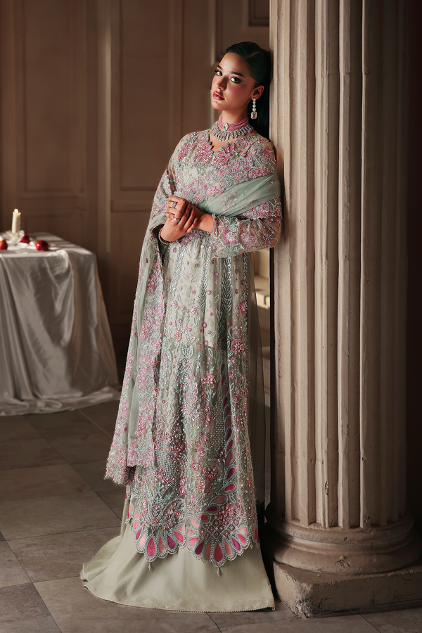 Rajbari | Sage Luxury Formals | Shizelle by Rajbari - Designer Dress  - Type : Ladies Clothes - Available at Libayah - 100% Original 
