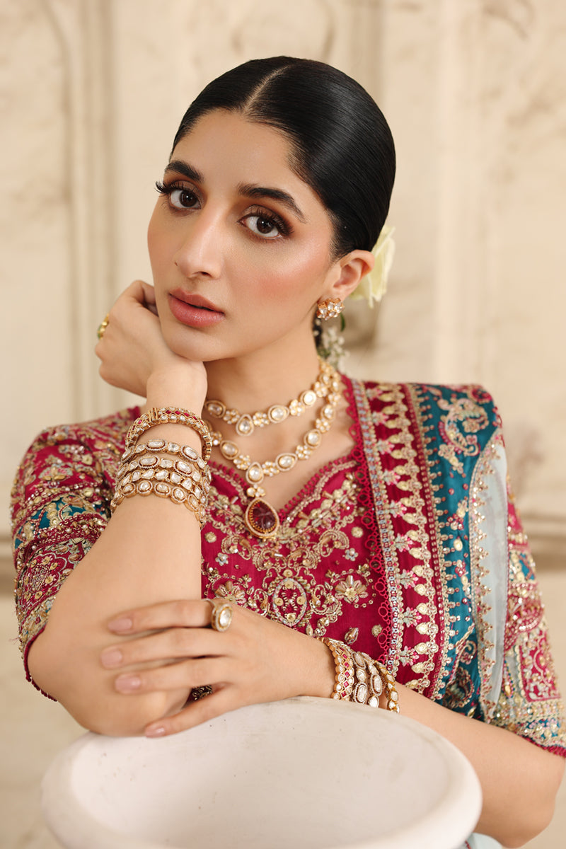 Qalamkar | Shadmaani Formals 25 | RH-08 LAYLA by Qalamkar - Designer Dress - Type : Ladies Clothes - Available at Libayah - 100% Original 