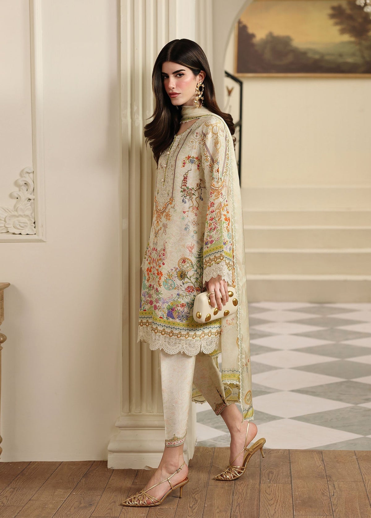 Kanwal Malik | Sorelle Luxe Silk 26 | Mirelle by Kanwal Malik - Designer Dress  - Type : Ladies Clothes - Available at Libayah - 100% Original 