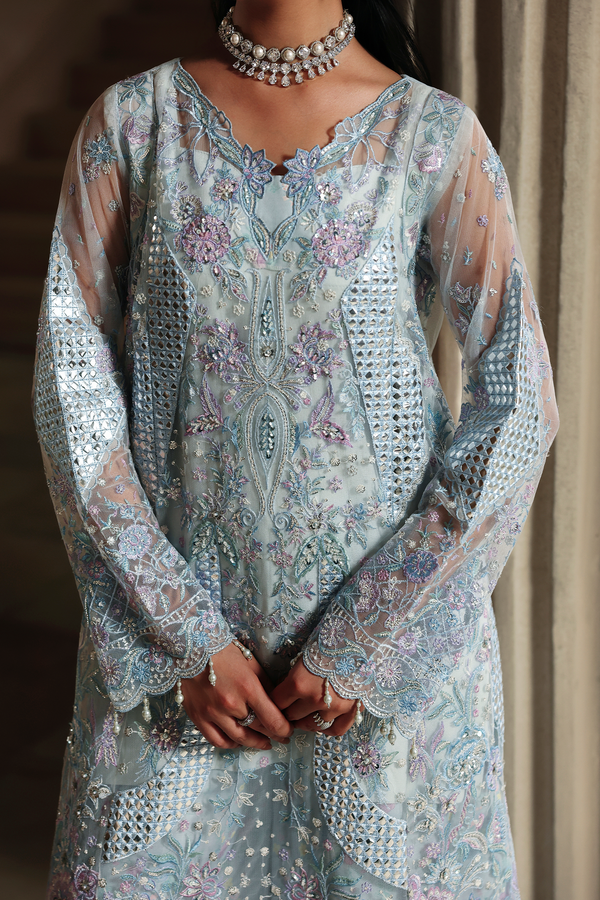 Rajbari | Sage Luxury Formals | Margot by Rajbari - Designer Dress  - Type : Ladies Clothes - Available at Libayah - 100% Original 