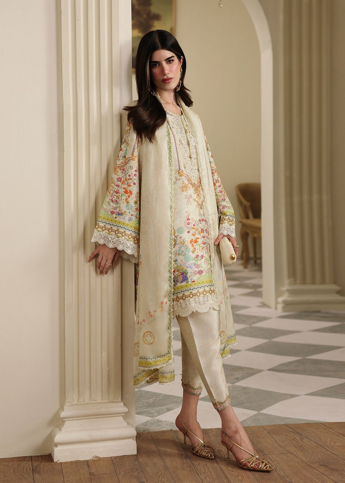 Kanwal Malik | Sorelle Luxe Silk 26 | Mirelle by Kanwal Malik - Designer Dress  - Type : Ladies Clothes - Available at Libayah - 100% Original 