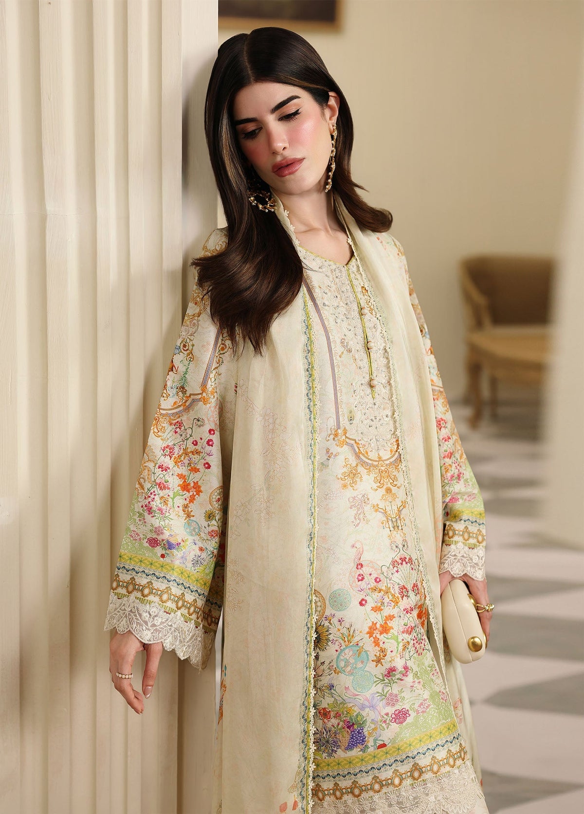Kanwal Malik | Sorelle Luxe Silk 26 | Mirelle by Kanwal Malik - Designer Dress  - Type : Ladies Clothes - Available at Libayah - 100% Original 