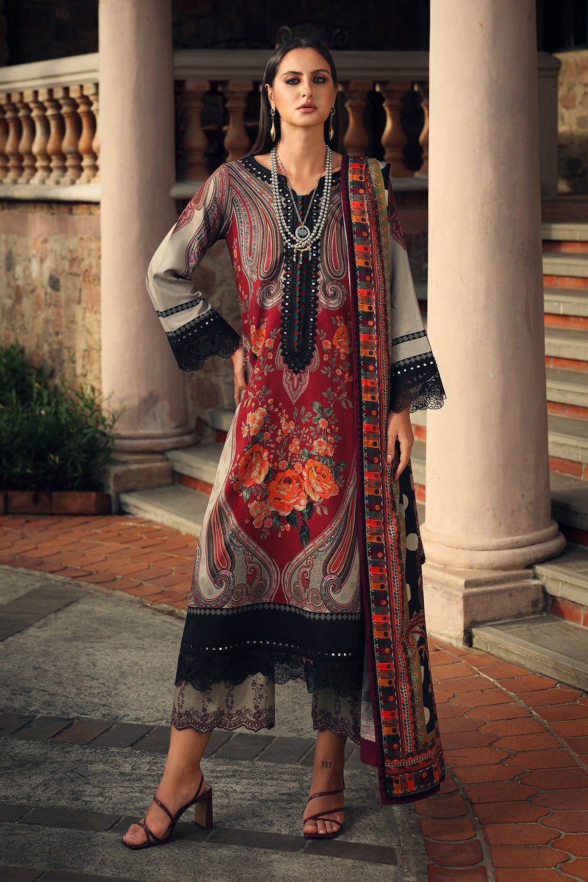 Charizma | Combination Linen 26 | CCW7-17 by Charizma - Designer Dress  - Type : Ladies Clothes - Available at Libayah - 100% Original 