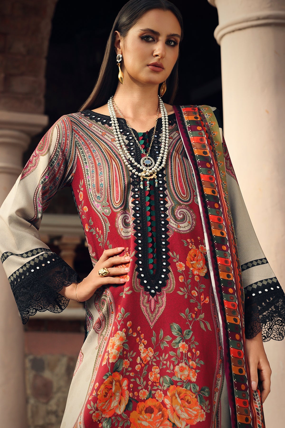 Charizma | Combination Linen 26 | CCW7-17 by Charizma - Designer Dress  - Type : Ladies Clothes - Available at Libayah - 100% Original 