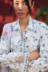 Qalamkar | Q Prints 26 | AX-08 (A) AERIN by Qalamkar - Designer Dress  - Type : Ladies Clothes - Available at Libayah - 100% Original 
