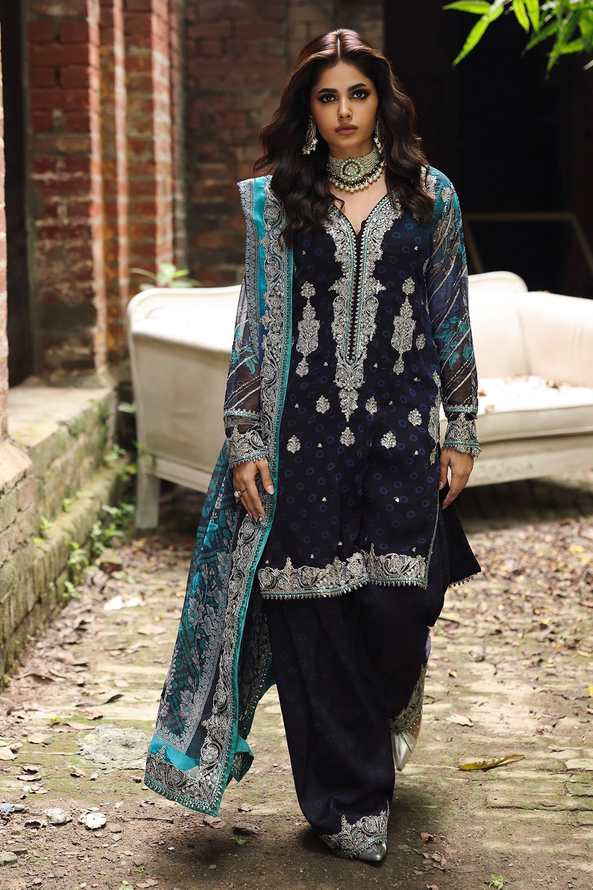 VSL25-32 – authentic Pakistani formal dress from the Charizma Vasal Chiffon collection for women in the UK