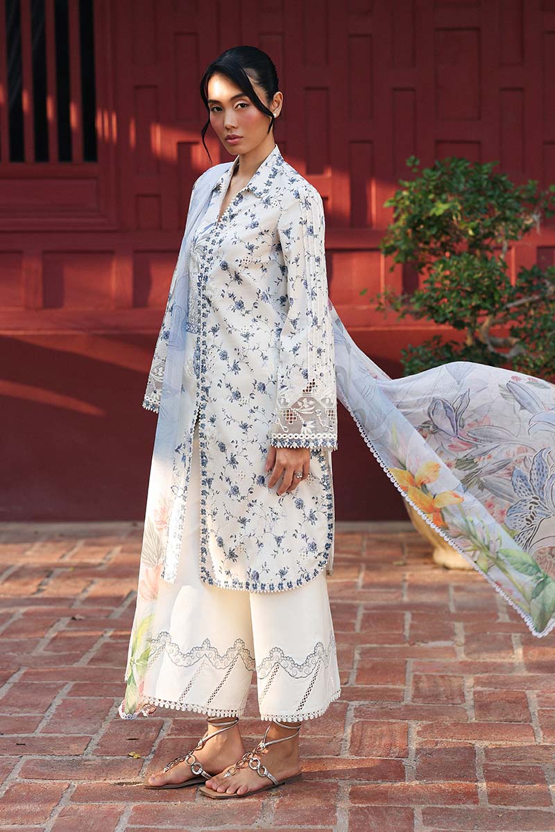 Qalamkar | Q Prints 26 | AX-08 (A) AERIN by Qalamkar - Designer Dress  - Type : Ladies Clothes - Available at Libayah - 100% Original 