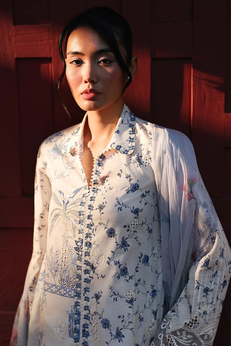 Qalamkar | Q Prints 26 | AX-08 (A) AERIN by Qalamkar - Designer Dress  - Type : Ladies Clothes - Available at Libayah - 100% Original 