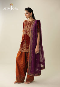 Asim Jofa | Makhmal Velvet 25 | AJULM-08 by Asim Jofa - Designer Dress  - Type : Ladies Clothes - Available at Libayah - 100% Original 