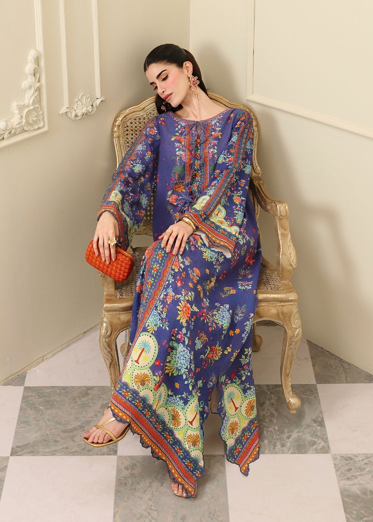 Kanwal Malik | Sorelle Luxe Silk 26 | Noire by Kanwal Malik - Designer Dress  - Type : Ladies Clothes - Available at Libayah - 100% Original 