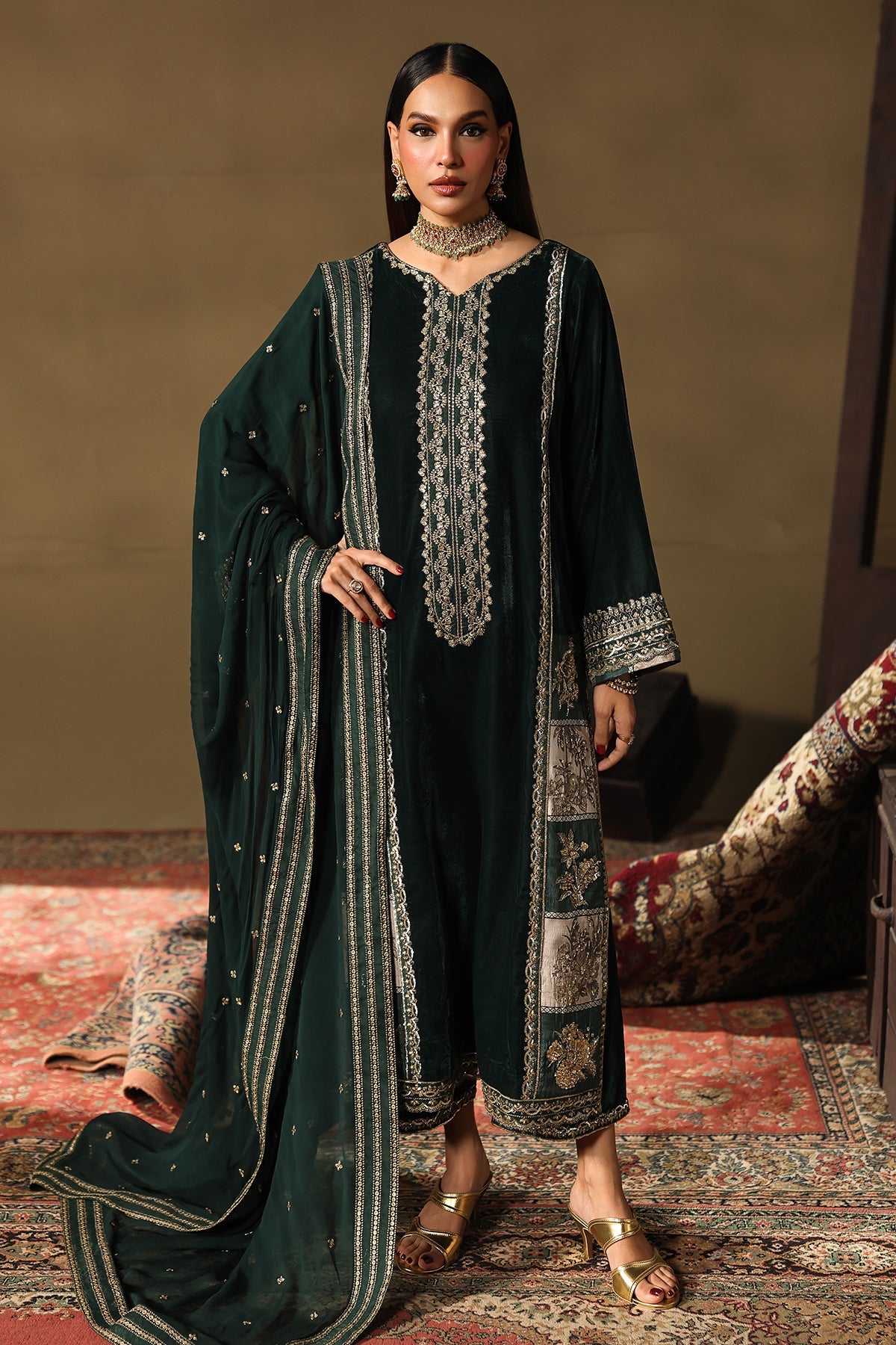 Charizma | Signora Velvet 25 | CVT5-05 by Charizma - Designer Dress  - Type : Ladies Clothes - Available at Libayah - 100% Original 