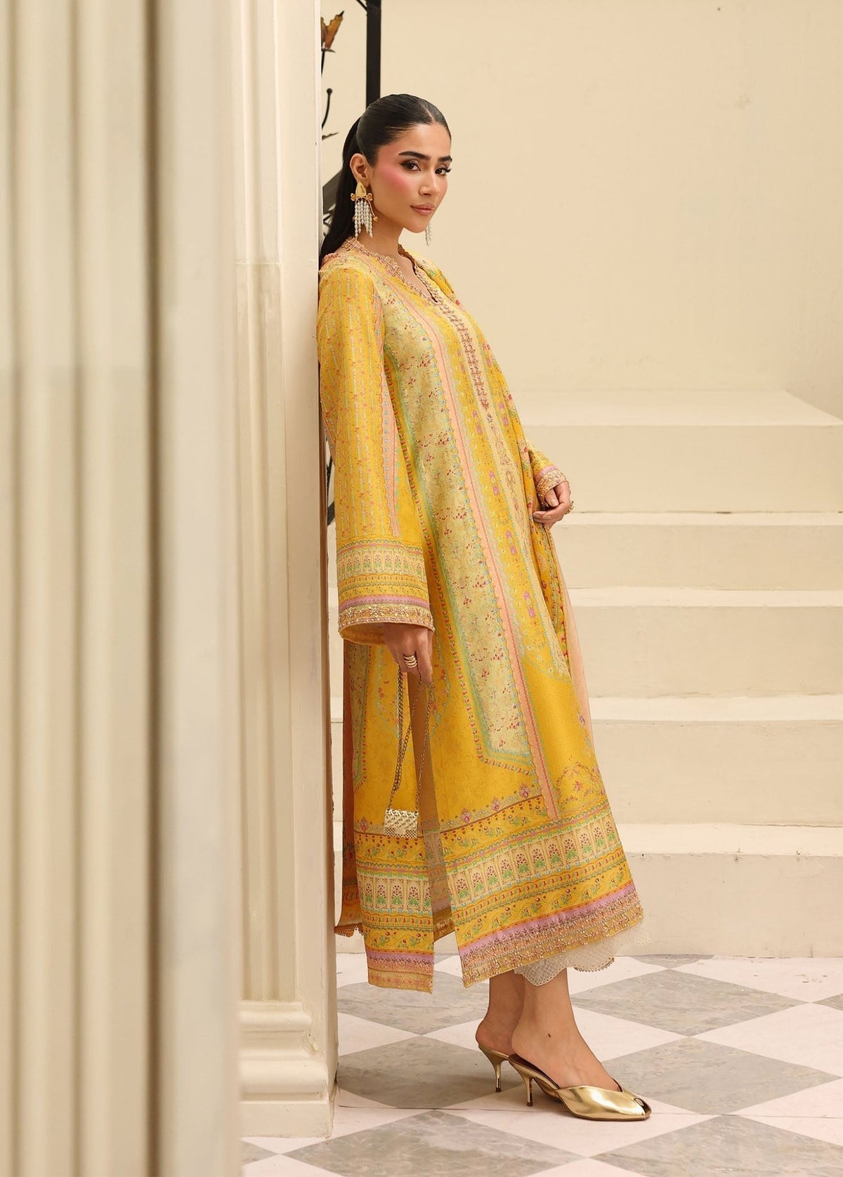 Kanwal Malik | Sorelle Luxe Silk 26 | Caprina by Kanwal Malik - Designer Dress  - Type : Ladies Clothes - Available at Libayah - 100% Original 