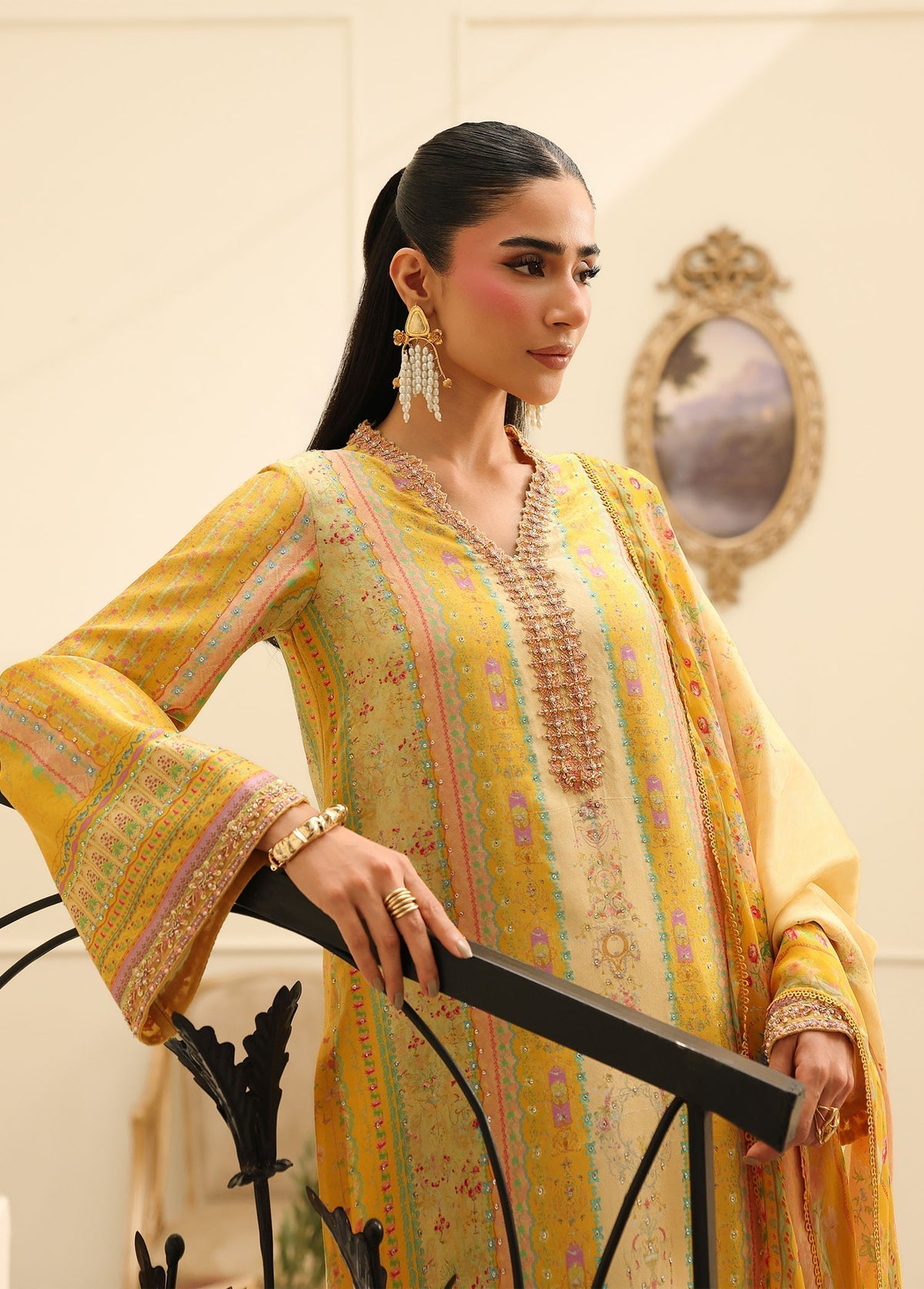 Kanwal Malik | Sorelle Luxe Silk 26 | Caprina by Kanwal Malik - Designer Dress  - Type : Ladies Clothes - Available at Libayah - 100% Original 