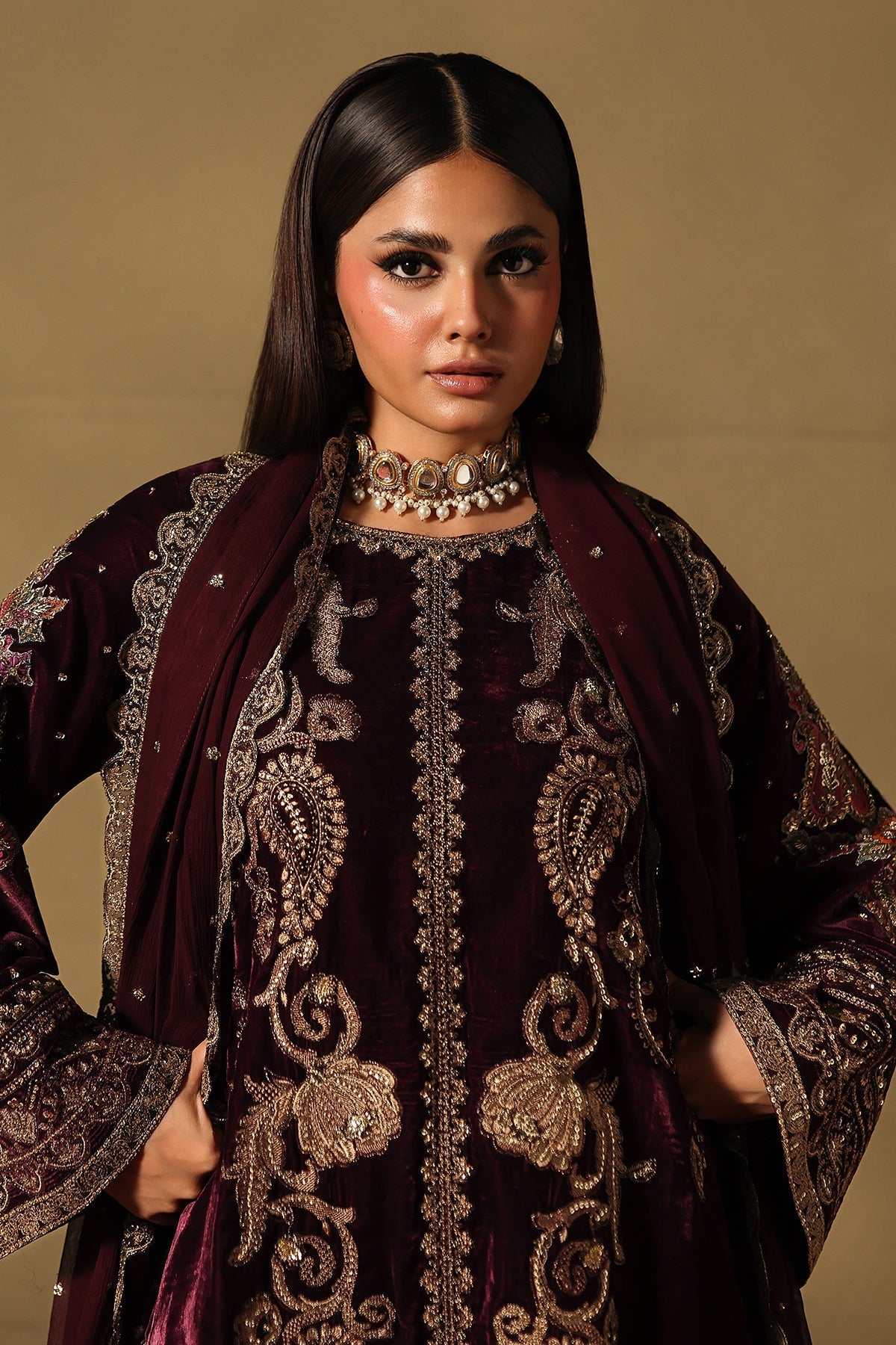 Charizma | Signora Velvet 25 | CVT5-06 by Charizma - Designer Dress  - Type : Ladies Clothes - Available at Libayah - 100% Original 