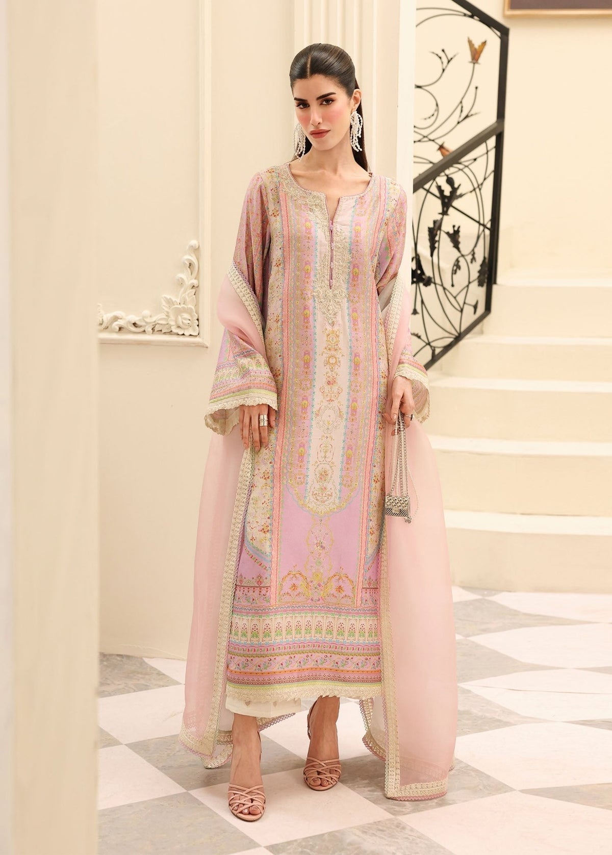 Kanwal Malik | Sorelle Luxe Silk 26 | Roselle by Kanwal Malik - Designer Dress  - Type : Ladies Clothes - Available at Libayah - 100% Original 