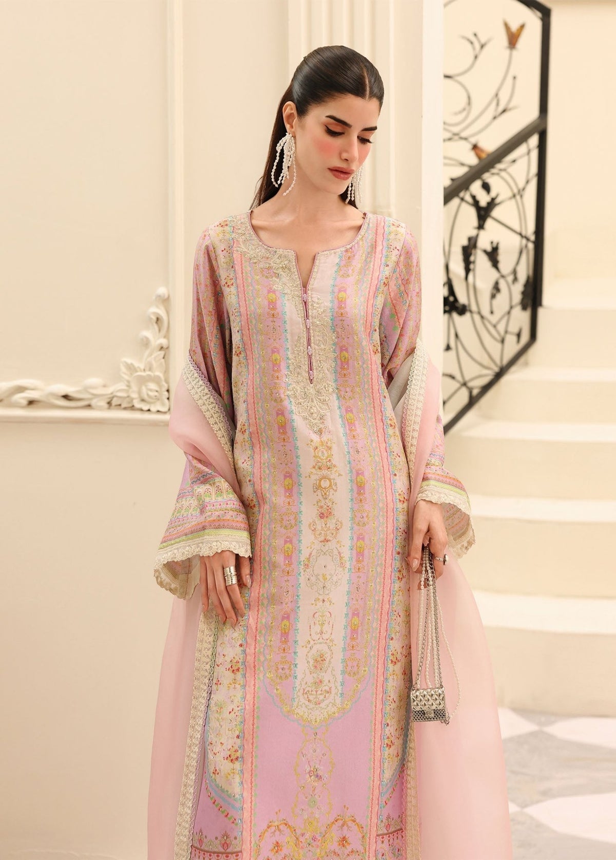 Kanwal Malik | Sorelle Luxe Silk 26 | Roselle by Kanwal Malik - Designer Dress  - Type : Ladies Clothes - Available at Libayah - 100% Original 