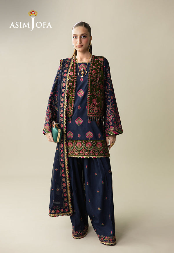 Asim Jofa | Makhmal Velvet 25 | AJULM by Asim Jofa - Designer Dress  - Type : Ladies Clothes - Available at Libayah - 100% Original 