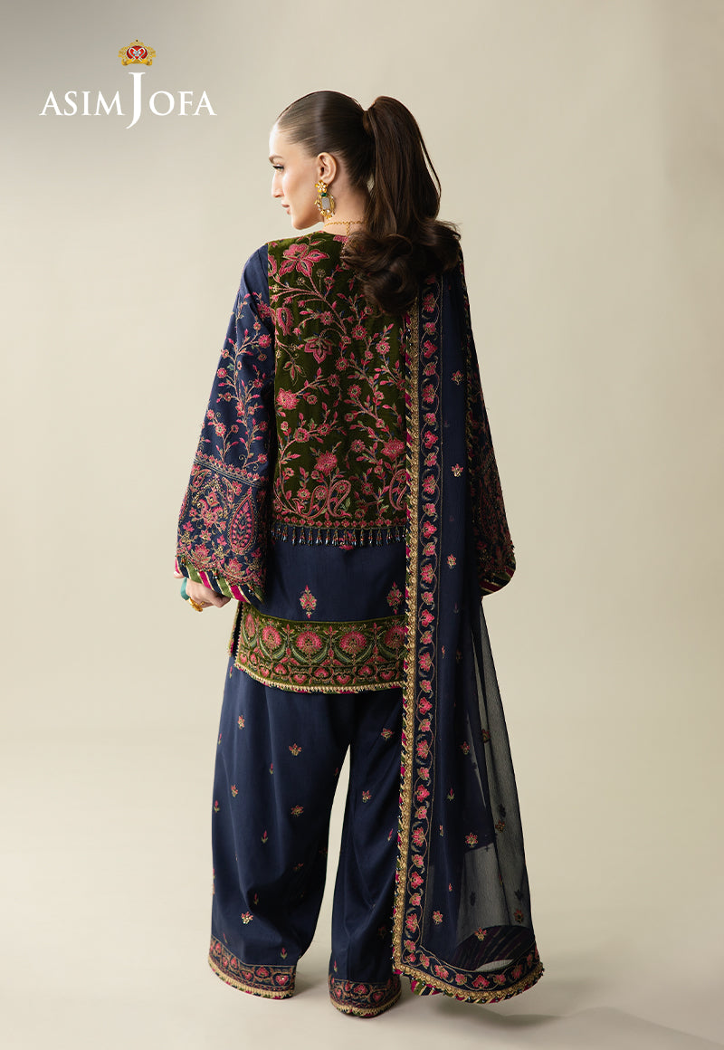 Asim Jofa | Makhmal Velvet 25 | AJULM by Asim Jofa - Designer Dress  - Type : Ladies Clothes - Available at Libayah - 100% Original 