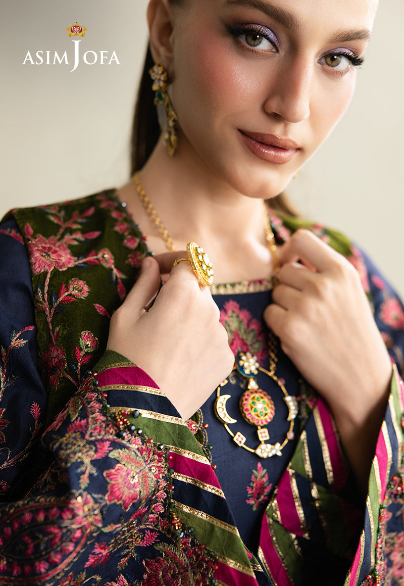 Asim Jofa | Makhmal Velvet 25 | AJULM by Asim Jofa - Designer Dress  - Type : Ladies Clothes - Available at Libayah - 100% Original 