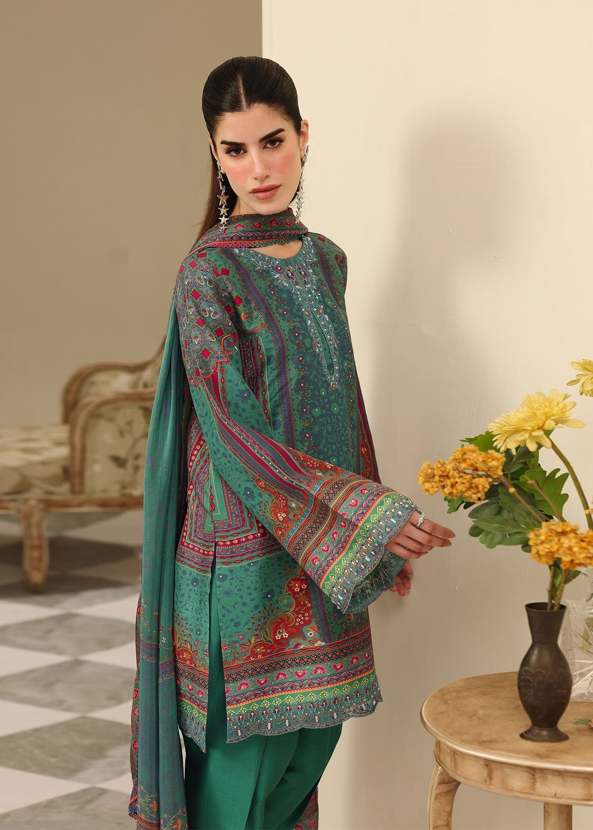 Kanwal Malik | Sorelle Luxe Silk 26 | Jiana by Kanwal Malik - Designer Dress  - Type : Ladies Clothes - Available at Libayah - 100% Original 