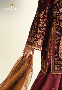 Asim Jofa | Makhmal Velvet 25 | AJULM-07 by Asim Jofa - Designer Dress  - Type : Ladies Clothes - Available at Libayah - 100% Original 