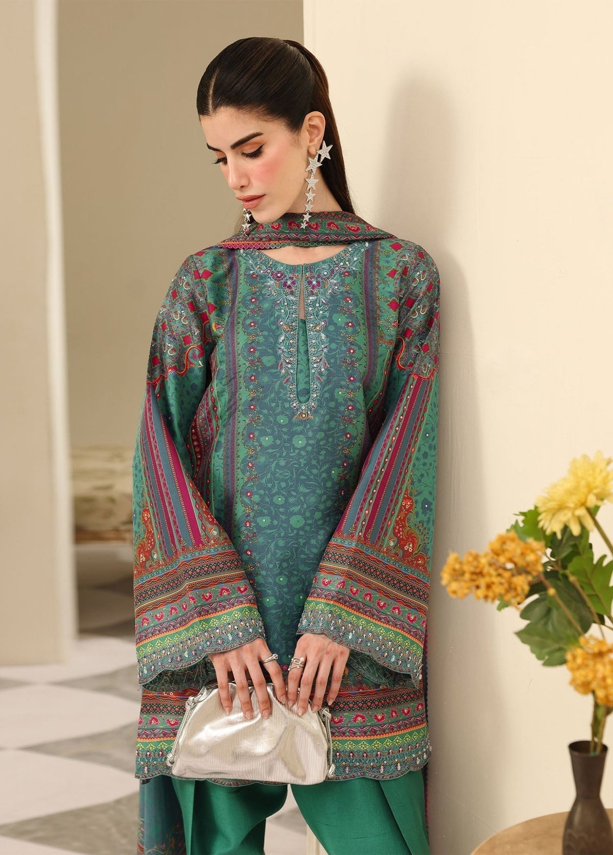 Kanwal Malik | Sorelle Luxe Silk 26 | Jiana by Kanwal Malik - Designer Dress  - Type : Ladies Clothes - Available at Libayah - 100% Original 