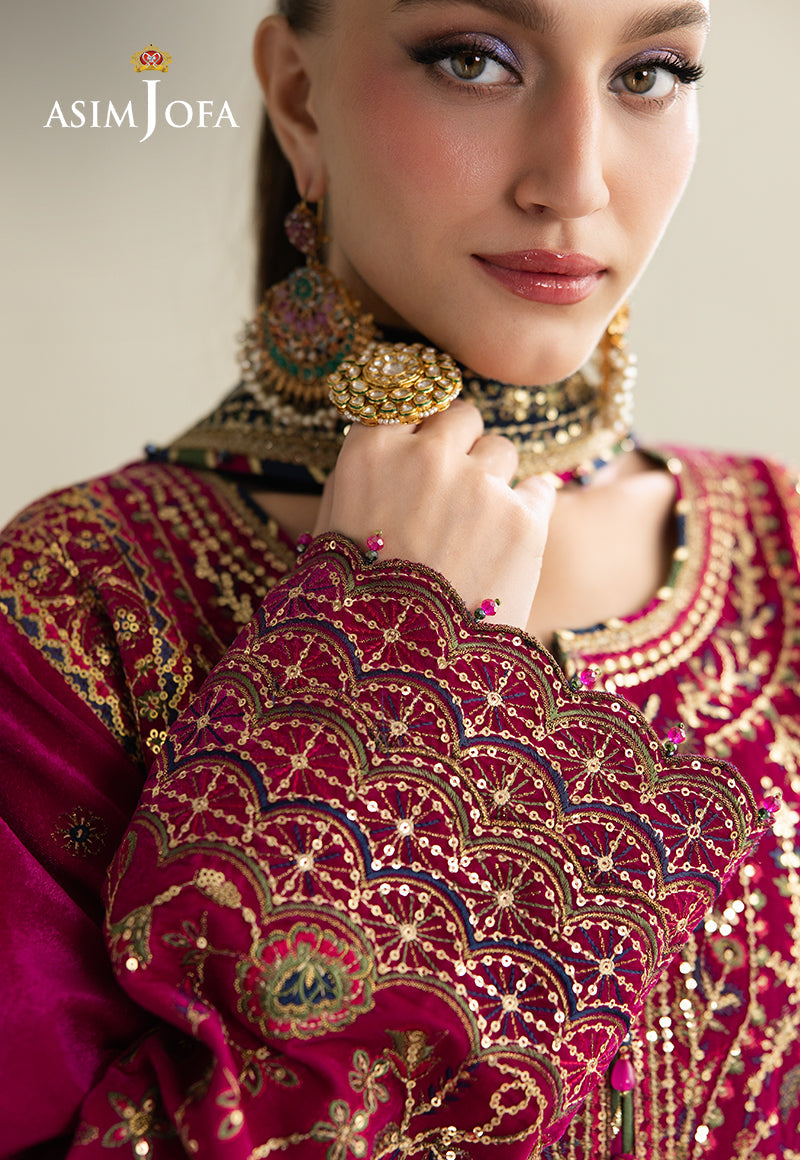 Asim Jofa | Makhmal Velvet 25 | AJULM-03 by Asim jofa - Designer Dress  - Type : Ladies Clothes - Available at Libayah - 100% Original 