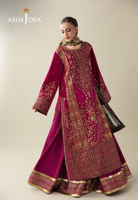 Asim Jofa | Makhmal Velvet 25 | AJULM-03 by Asim jofa - Designer Dress  - Type : Ladies Clothes - Available at Libayah - 100% Original 