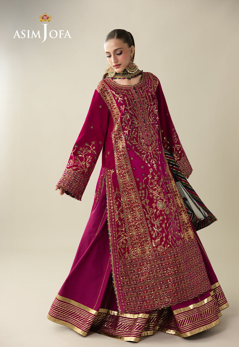 Asim Jofa | Makhmal Velvet 25 | AJULM-03 by Asim jofa - Designer Dress  - Type : Ladies Clothes - Available at Libayah - 100% Original 