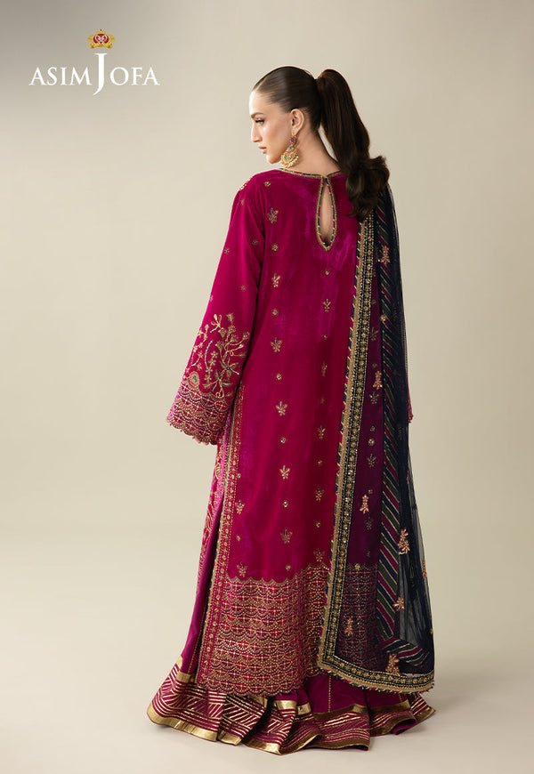 Asim Jofa | Makhmal Velvet 25 | AJULM-03 by Asim jofa - Designer Dress  - Type : Ladies Clothes - Available at Libayah - 100% Original 