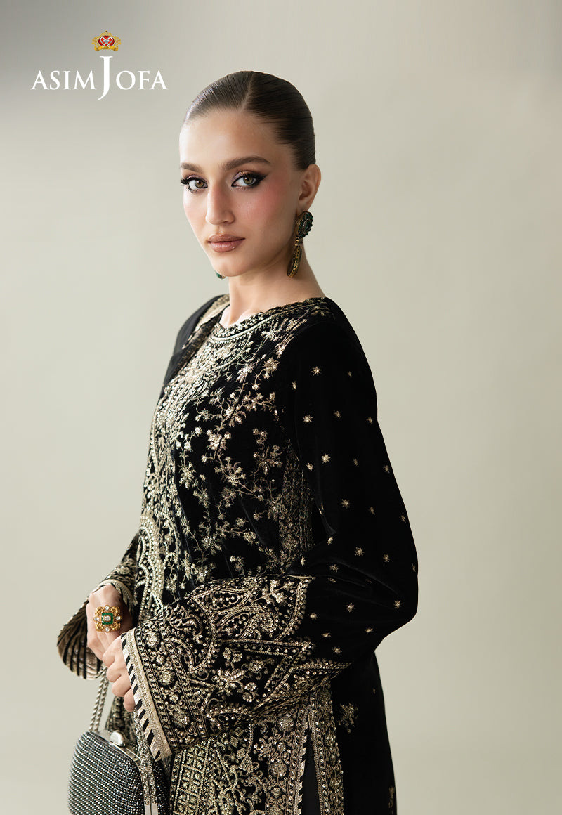 Asim Jofa | Makhmal Velvet 25 | AJULM-01 by Asim Jofa - Designer Dress  - Type : Ladies Clothes - Available at Libayah - 100% Original 