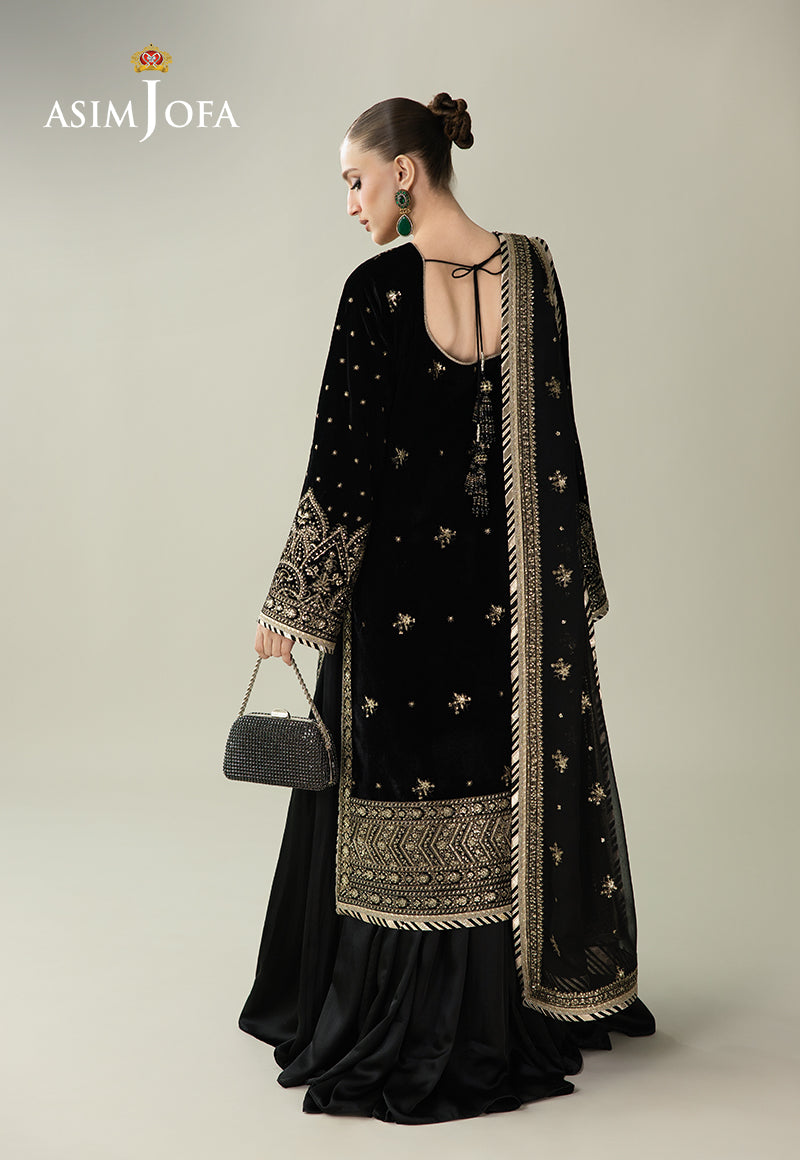 Asim Jofa | Makhmal Velvet 25 | AJULM-01 by Asim Jofa - Designer Dress  - Type : Ladies Clothes - Available at Libayah - 100% Original 