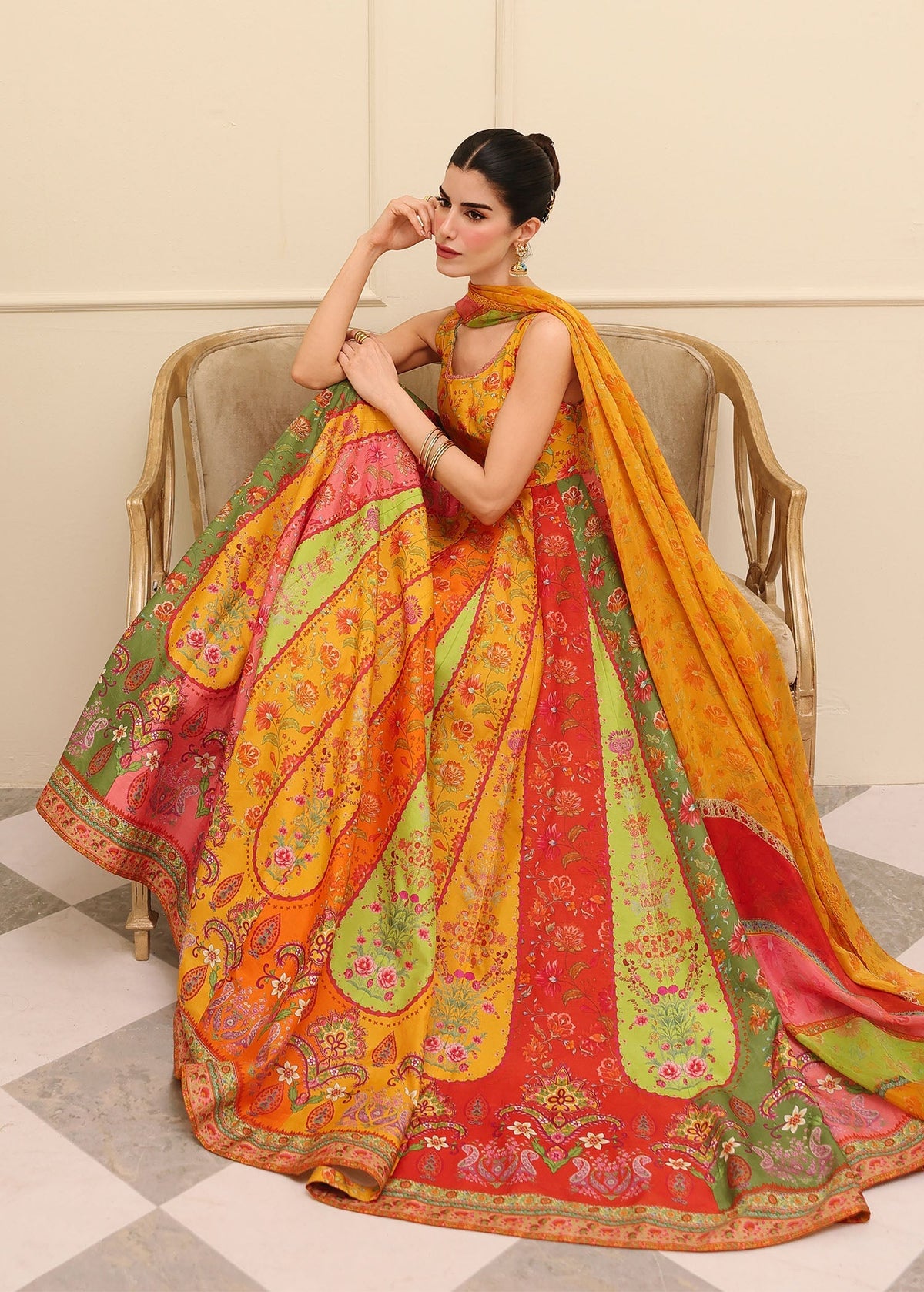 Kanwal Malik | Sorelle Luxe Silk 26 | Inaya by Kanwal Malik - Designer Dress  - Type : Ladies Clothes - Available at Libayah - 100% Original 
