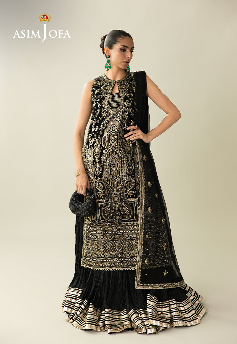 Asim Jofa | Makhmal Velvet 25 | AJULM-01 by Asim Jofa - Designer Dress  - Type : Ladies Clothes - Available at Libayah - 100% Original 