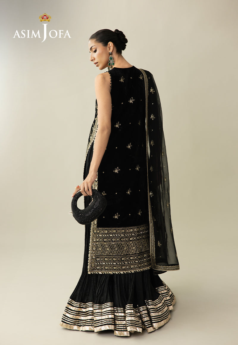 Asim Jofa | Makhmal Velvet 25 | AJULM-01 by Asim Jofa - Designer Dress  - Type : Ladies Clothes - Available at Libayah - 100% Original 
